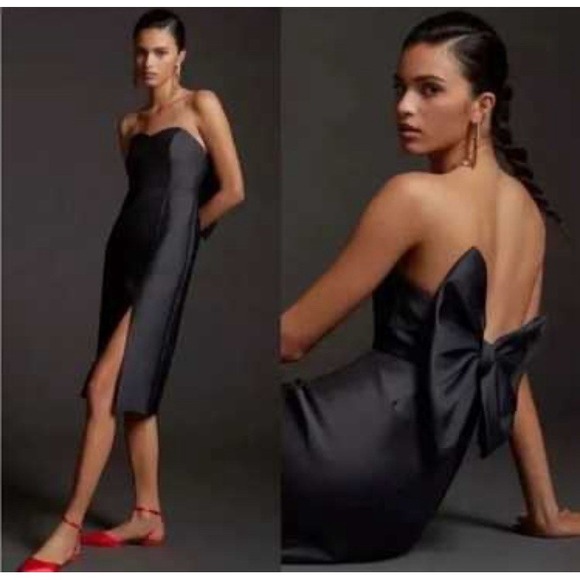 Anthropologie Dresses & Skirts - New Anthropologie Hutch Slim Bow-Back Midi Dress Size 0 Prom HOCO Party evening